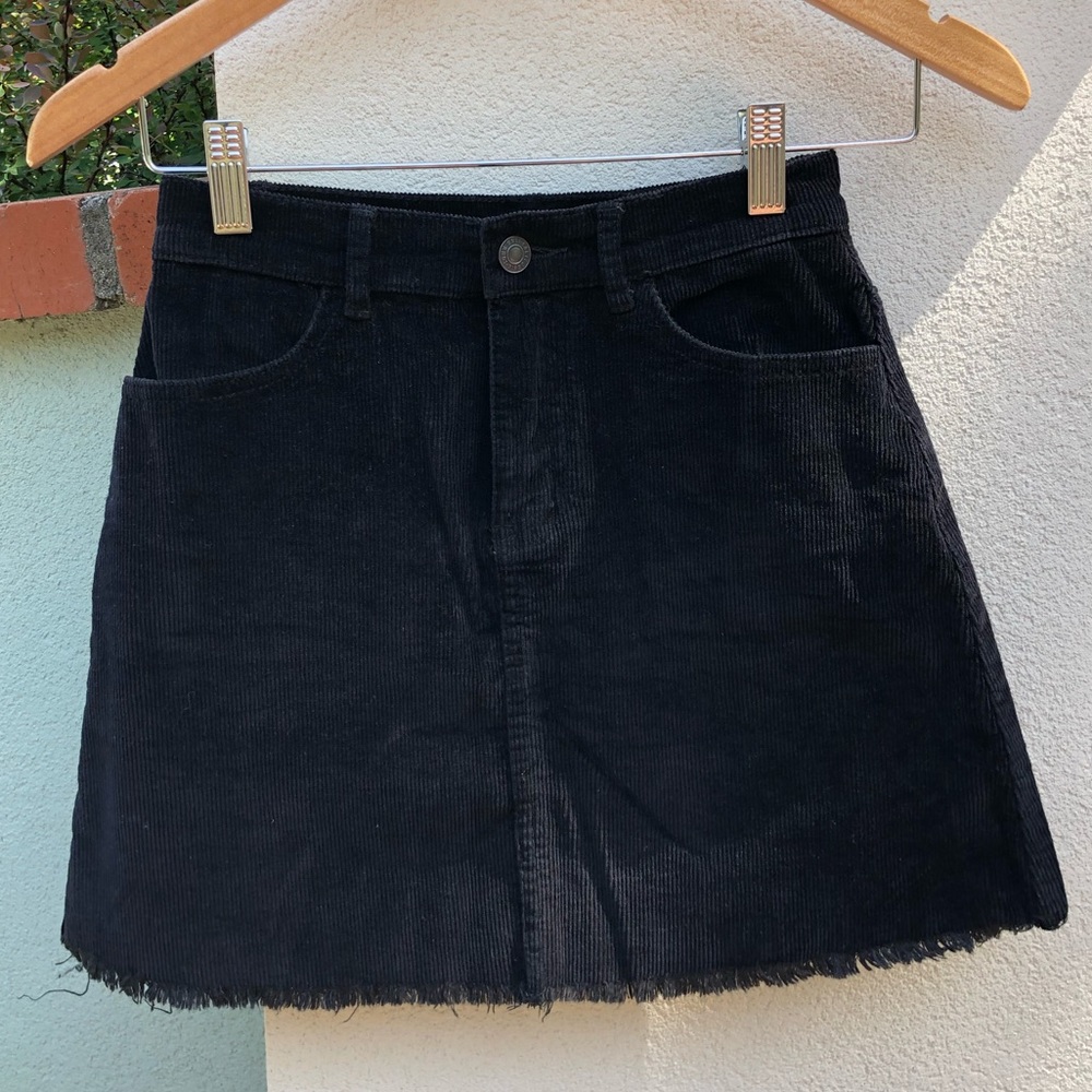 Black Corduroy Skirt